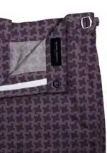 Purple Houndstooth Swim Shorts