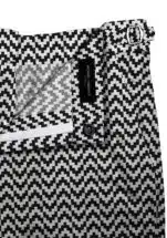 Black & White Zig-Zag Swim Shorts