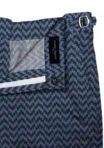 Blue Zig-Zag Swim Shorts