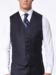 (product) Navy Blue Solid Bespoke Vest