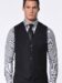 (product) Black Twill Classic 7-Button Vest