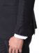 (product) Dark Navy Blue Bespoke Suit, cuff detail