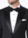 (product) Black Classic Satin Bespoke Tuxedo, lapel detail