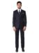 (product) Navy Twill Stripe Bespoke Suit, full front view