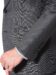 (product) Mid-Grey Sharkskin Bespoke Suit, Cuff detail