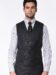 (product) Charcoal Houndstooth Windowpane Bespoke Signature 7-Button Vest