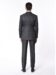 (product) Charcoal Complex Windowpane Bespoke Suit, Back view
