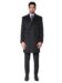 (product) Charcoal DB Wool Cashmere Overcoat,, full front view