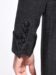 (product) Charcoal DB Wool Cashmere Overcoat, Cuff detail with button accents