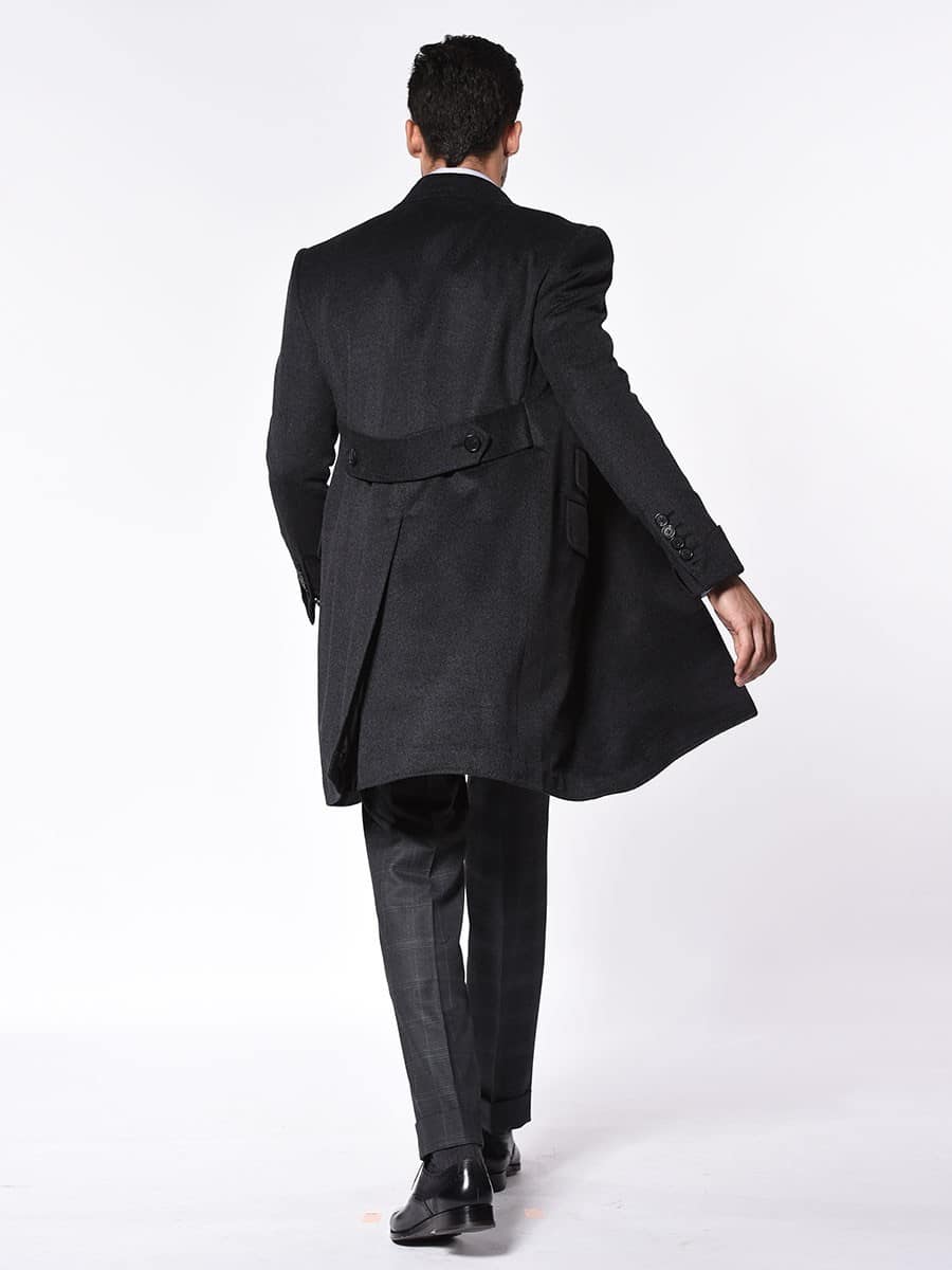 Aquascutum CASHMERE100% DOUBLE CHESTERFIELD COAT MADE IN