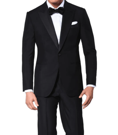 black-mohair-classic-grosgrain-bespoke-tuxedo - custom suits nyc bespoke tailor midtown, noho