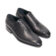 (product) Black Box Calf Whole Cut Lace-Up, Front view of the pair