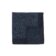 (product) Navy and Classic Blue Double Sided Floral and Glencheck Pocket Square, Folded