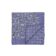 (product) Purple and Blue Double Sided Flowers and Square Medallions Pocket Square, Folded