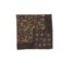 (product) Brown Double Sided Multicolor Floral and Medallions Pocket Square