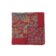 (product) Red Double Sided Multicolor Floral and Paisley Pocket Square