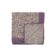 (product) Purple and White Double Sided Pocket Square with Small Multicolor Flowers and Abstract Dots