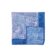 (product) Blue and Purple Double Sided Pocket Square with Large and Small Flowers