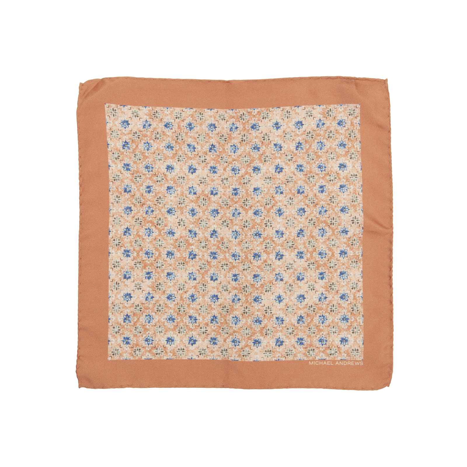 (product) Blush Kaleidoscope Medallion Pocket Square