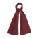(product) Burgundy Silk Scarf with White Dots, Looped