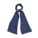 (product) Navy Silk Scarf with White Dots, Looped