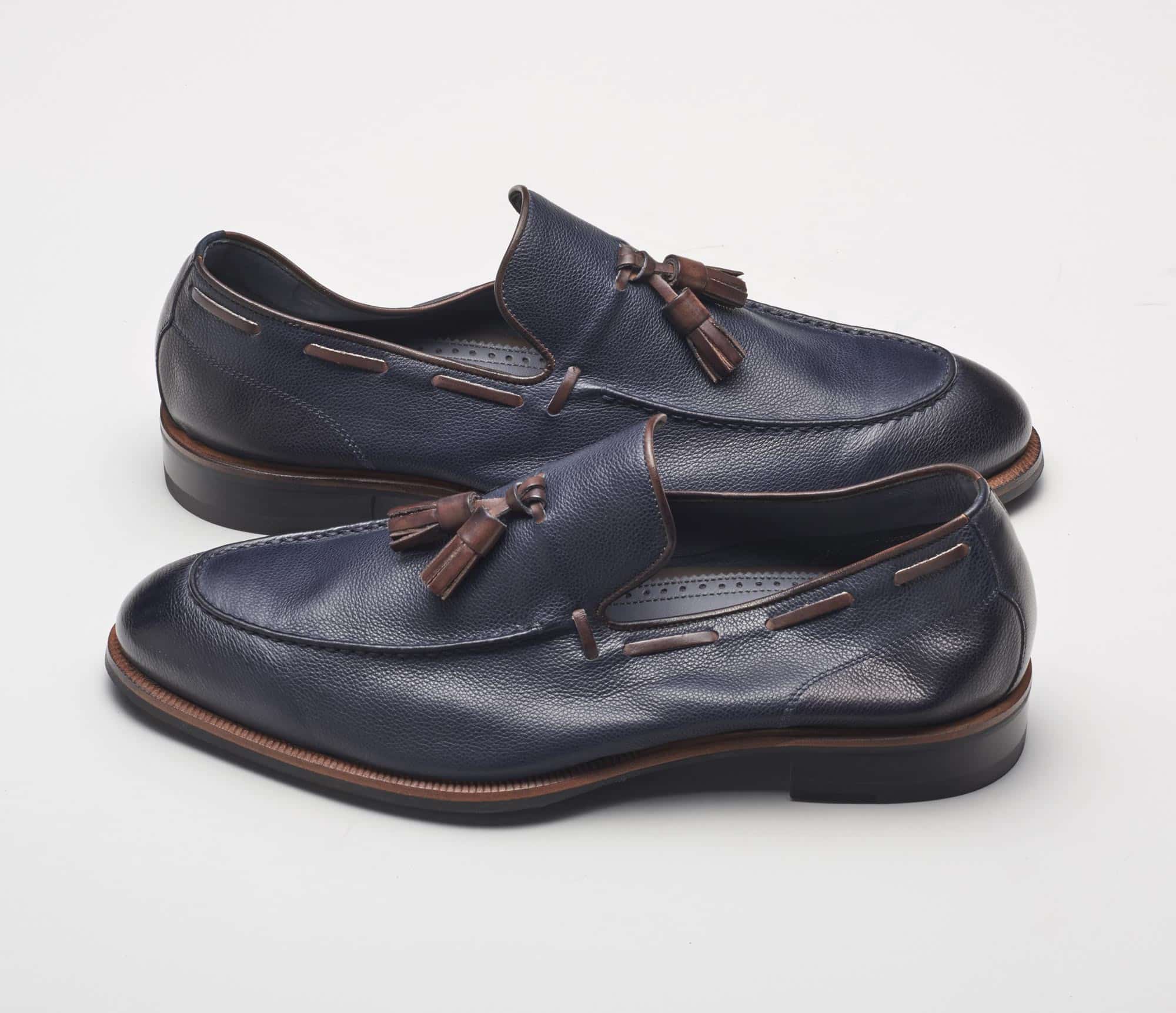 Napoli Navy Tassel Loafers Michael Andrews Bespoke New York s Most Trusted Custom Tailor Since 2006