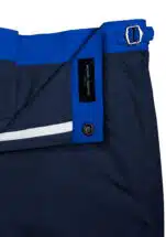 Navy Blue Swim Shorts w Royal Blue Waistband