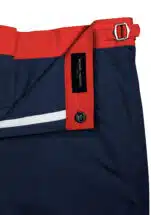 Navy Blue Swim Shorts w Red Waistband