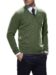 (product) Olive Cashmere V-Neck Sweater