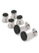 (product) Onyx Stud and Cufflink Set (White Rhodium)