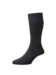 (product) Pantherella Danvers Mid-Calf Cotton Socks - Dark Grey Mix