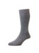 (product) Pantherella Danvers Mid-Calf Cotton Socks - Mid Grey Mix