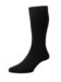 (product) Pantherella Pembrey Sea Island Cotton Mid-Calf Socks - Black