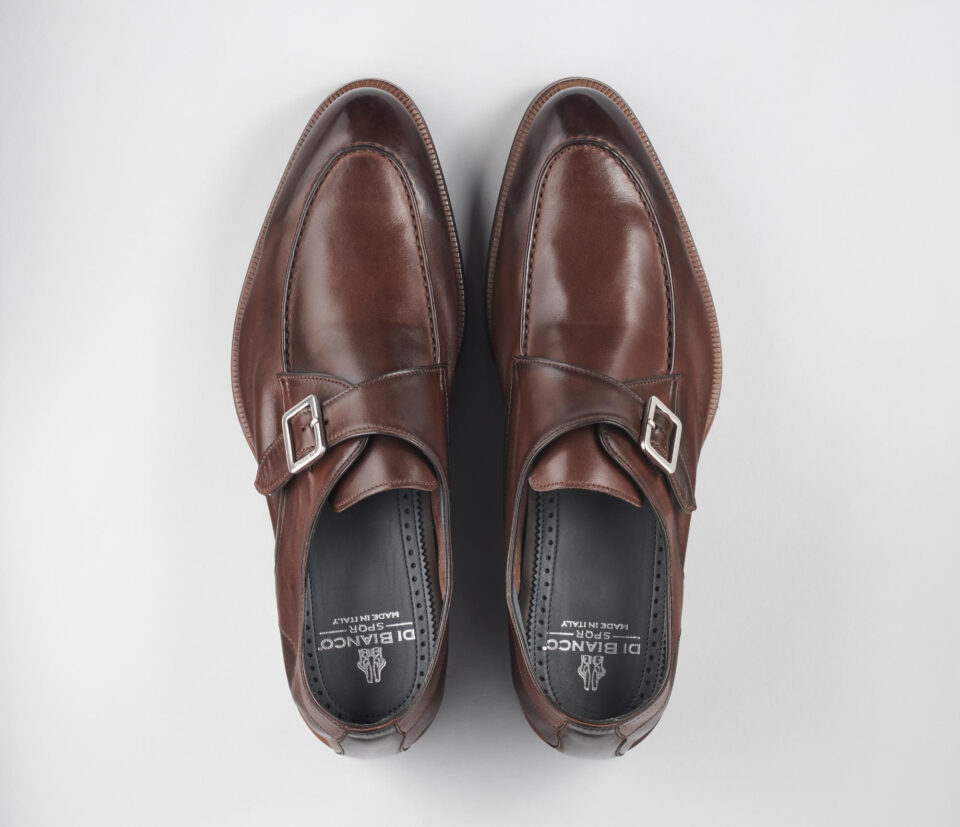 (product) Parma Clay'D Monk Strap, Top view of the pair
