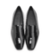 (product) Black Patent Slip-On Tuxedo Shoe, Top view of the pair
