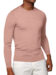 (product) Pink Merino Wool Crew Neck Sweater