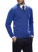 (product) Prussian Blue Merino V-Neck Sweater
