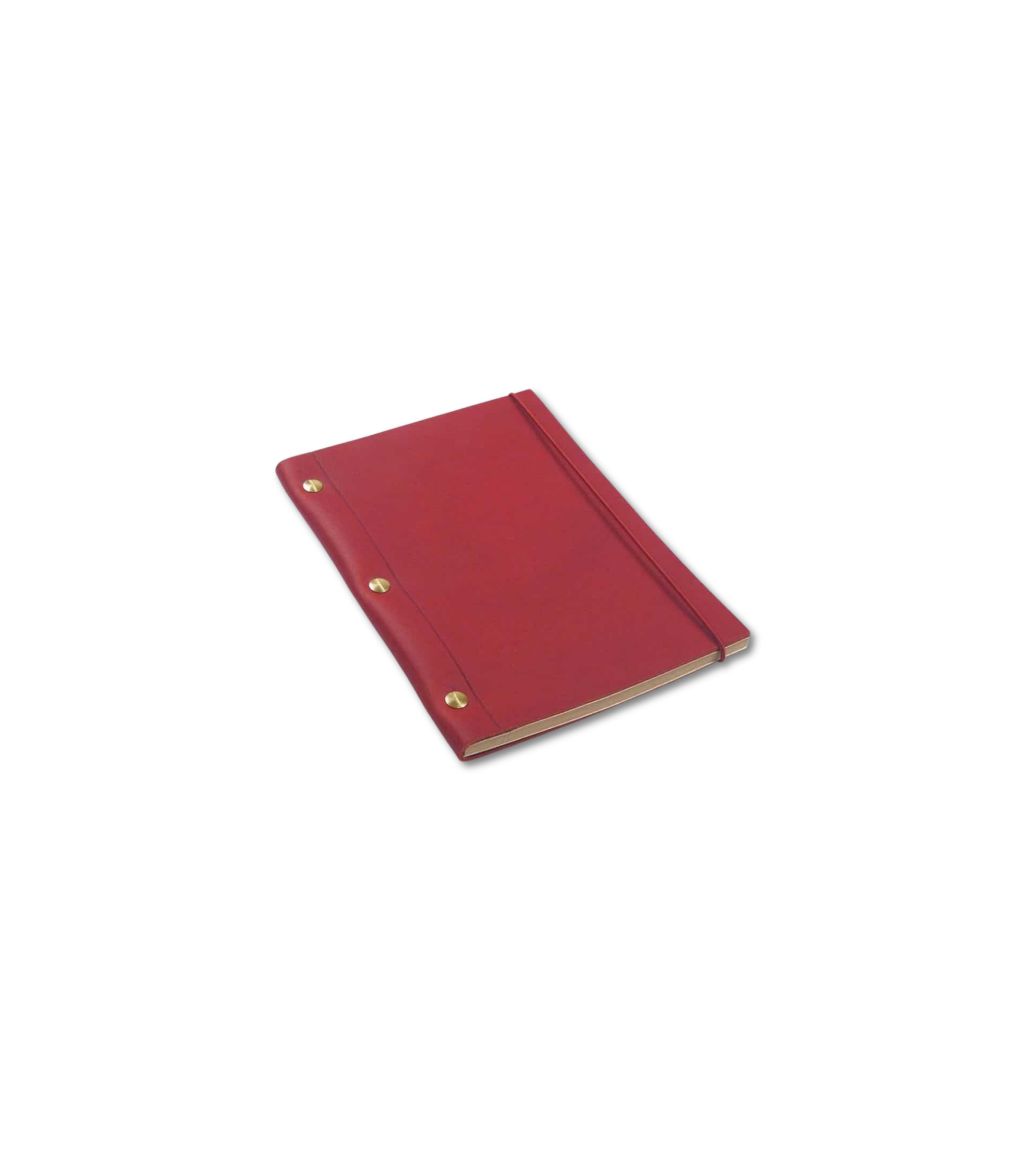 Red La Compagnie du Kraft Leather Notebook