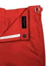 Red Solid "Brunch to Beach" Swim Shorts