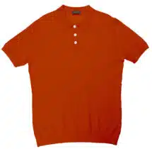 Sambal Silk Cashmere Link Stitch Polo