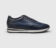 (product) Trieste Navy Dress Sneaker, Single shoe side view