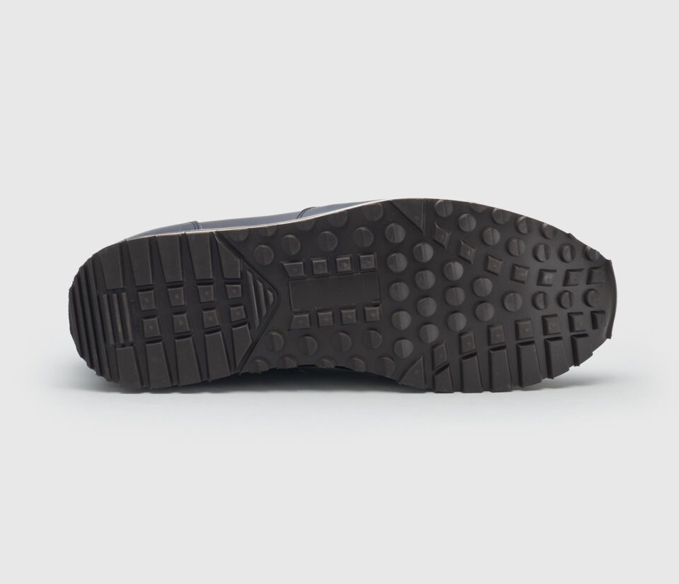 (product) Trieste Navy Dress Sneaker, Sole view