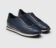 (product) Trieste Navy Dress Sneaker, Front view of the pair