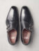 (product) Caravaggio Nero Monk Strap, Top view of the pair