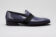 (product) Andria Navy Formal Shoe, Single shoe side view