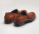 (product) Brienza Cacao Italian Loafer, Back view of the pair