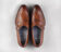 (product) Brienza Cacao Italian Loafer, Top view of the pair