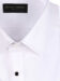 (product) White Pique Stud Front Collar Formal Shirt, close-up view