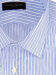(product) Blue Tonal Complex Stripe Classic Collar Shirt, close-up view