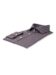 (product) Brown & Navy Overlay Check Spread Collar Shirt, folded and displayed flat